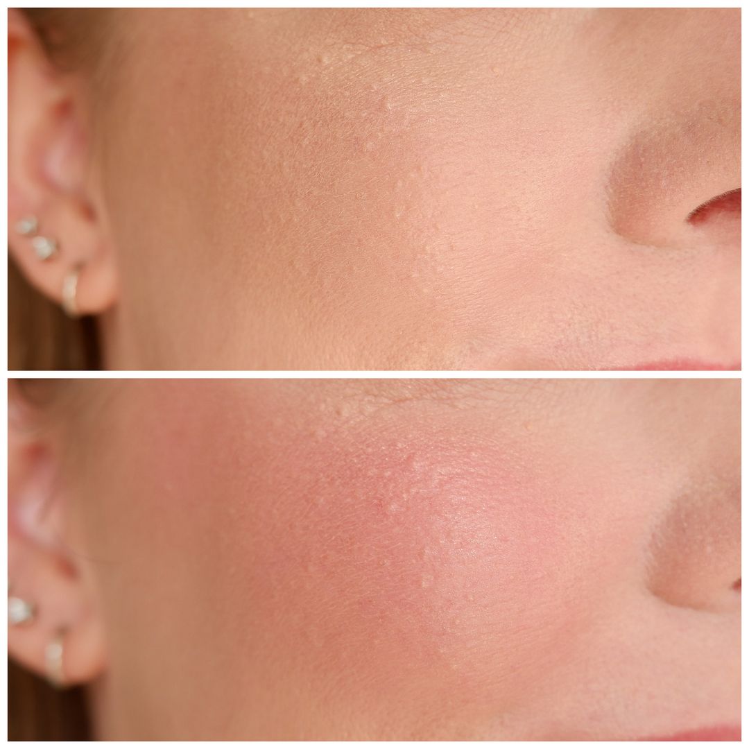 patrick ta major headlines Double-Take Cream and Powder Blush duo review swatch makeup look application fair skin she's vibrant