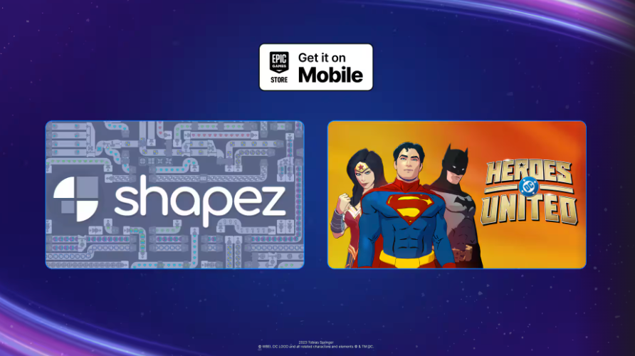 DC Heroes United และ Shapez แจกฟรีบน Epic Mobile