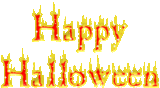 HappyHalloweenFireLeters