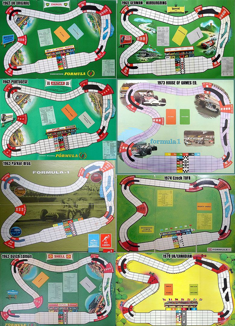 Waddington's Circuits - Historical print edition variations | Formula 1