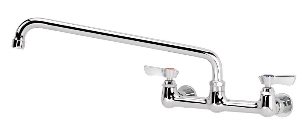 Krowne Silver Series 8" Center Wall Mount Faucet, 14" Spout, 12-814L