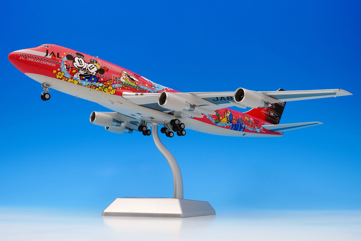 1/400 JAL DreamExpress Sweet ディズニー SQ Wings B747-400D JAL JA8904 Disney 