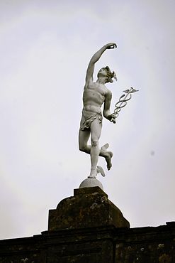 Lead and bronze statye of Mercury, 1703