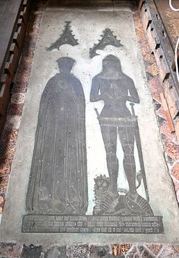 St Peter's Church ... Sir Morys Russel (1401) and Isobel, his Lady (1415)