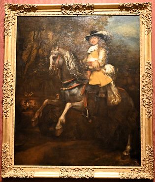 Rembrandt - Frederick Rihel on horseback, 1663