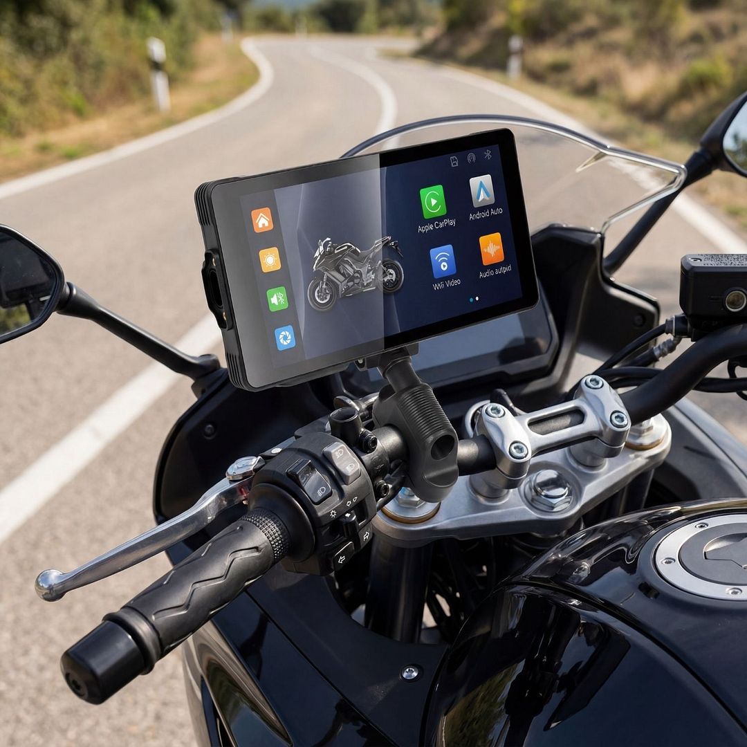 Elebest ProCam 200X Motorrad Navi mit Dashcam und TPMS