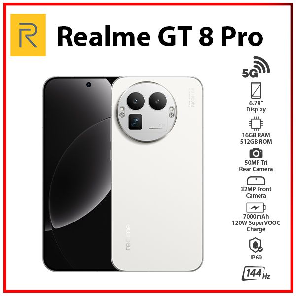 Realme GT 8 Pro 5G 16GB+512GB WHITE Dual SIM Global Ver. Android