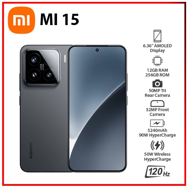 ★mona ★　Xiaomi 15 12GB RAM 256GB ROM Xiaomi 15 256GB 12GB Ram (FACTORY UNLOCKED) 6.36