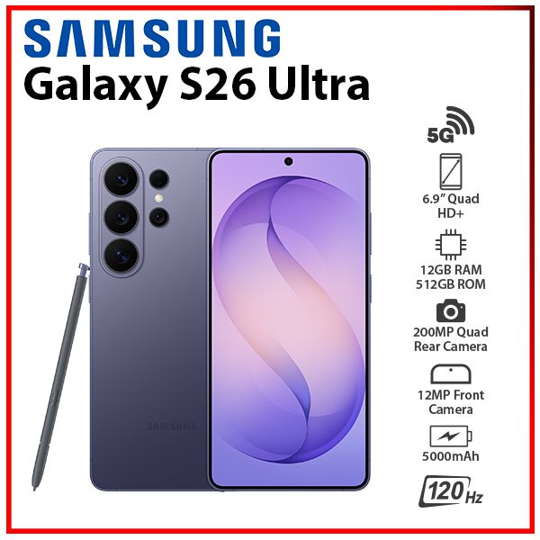 Samsung Galaxy S26 Ultra 12GB+512GB VIOLET Dual SIM Unlocked