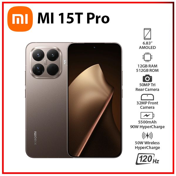 Xiaomi 15T Pro 5G 12GB+512GB MOCHA GOLD Dual SIM Unlocked Android