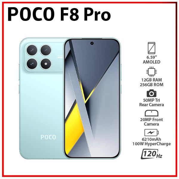 POCO F8 Pro 12GB RAM 256GB ROM ブルー Xiaomi POCO F8 Pro 5G BLUE 12GB+256GB Dual SIM Unlocked Android