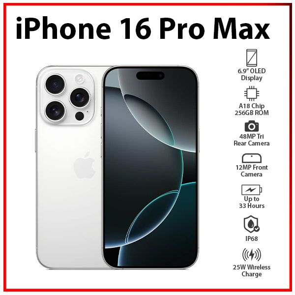 携帯電話本体 iPhone 16 pro MAX 256GB white titanium Verizon iPhone 16 Pro Max 256GB White Titanium. Apple