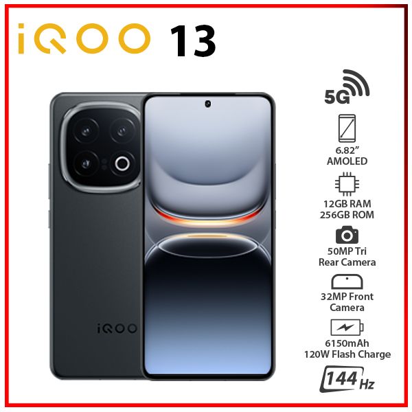 Unlocked) iQOO 13 5G 12GB+256GB ALPHA Dual SIM Octa Core Android