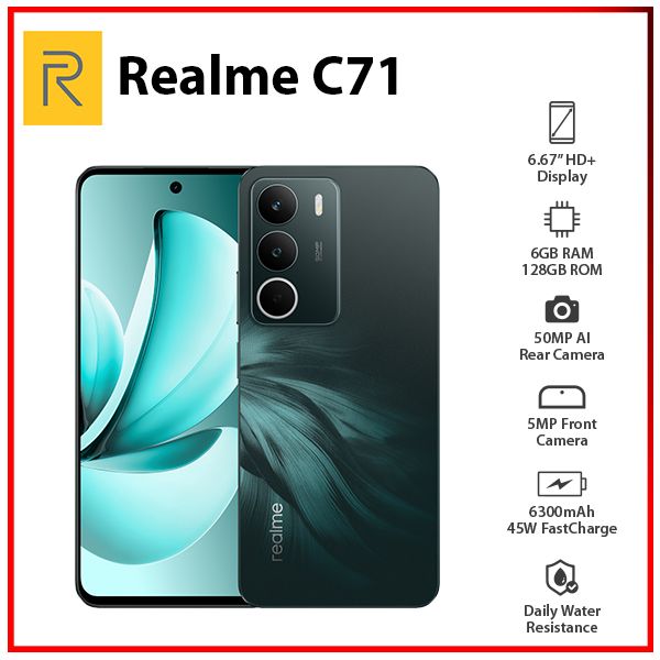 realme C71 6GB/128GB グリーン Etoren.com | (Unlocked) Realme C71 Dual Sim 128GB Forest Owl