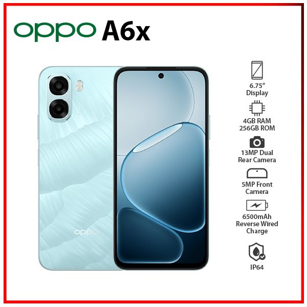 OPPO A6x 4GB+256GB BLUE Global Ver. Dual SIM Unlocked Android Cell