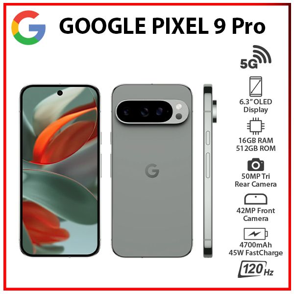 Google Pixel 9 Pro 5G 16GB+512GB HAZEL Dual SIM Unlocked Android