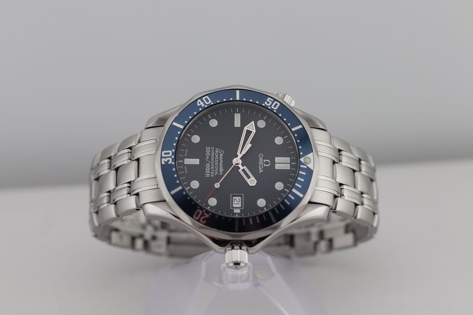Omega Seamaster Pro 300M SMP 2531.80 Blue Wave Dial OG Bond 007 Full Size 41mm Automatic w/ Box, Papers -  #3632