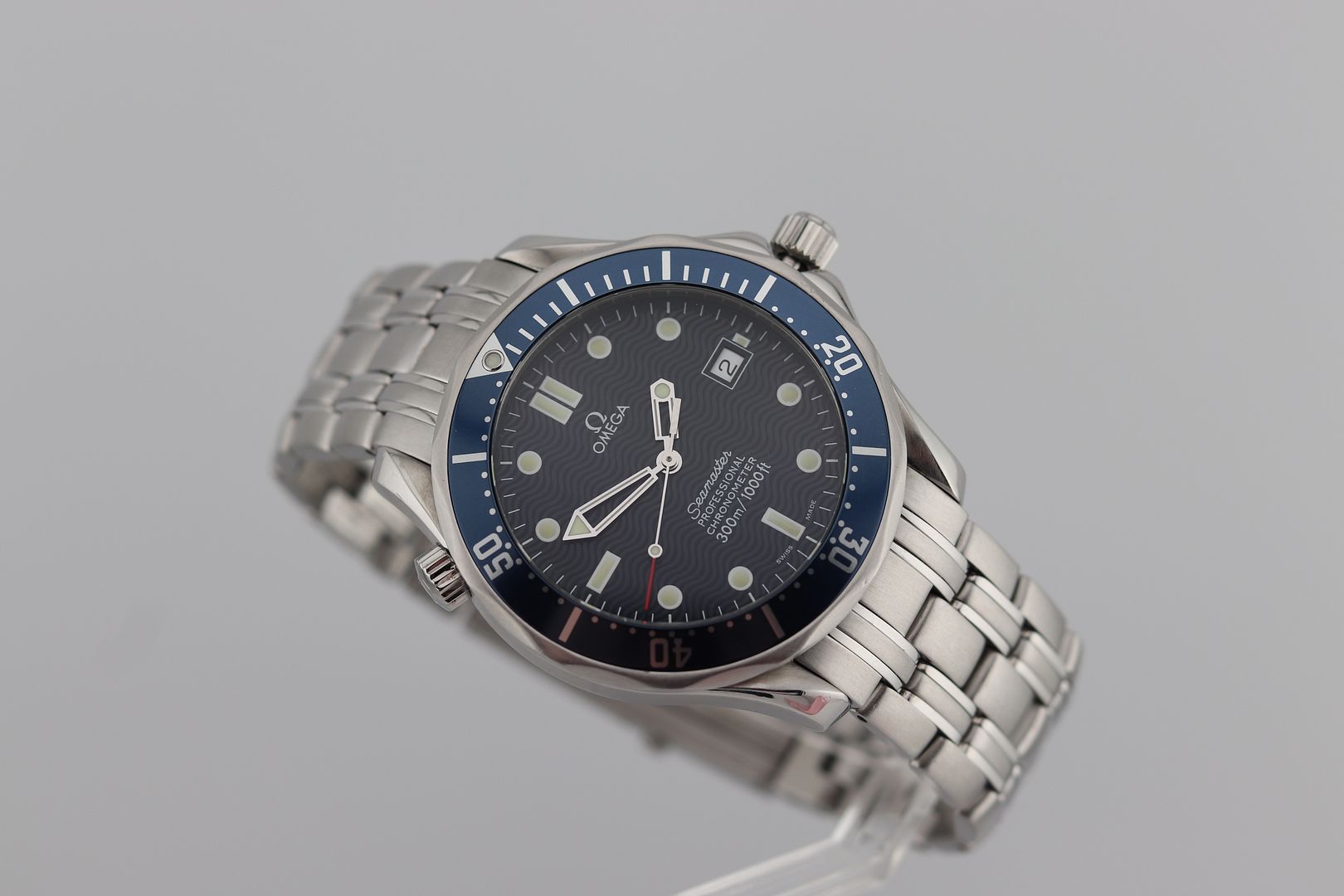 Omega Seamaster Pro 300M SMP 2531.80 Blue Wave Dial OG Bond 007 Full Size 41mm Automatic - Box/Papers & Freshly Serviced!  #3451