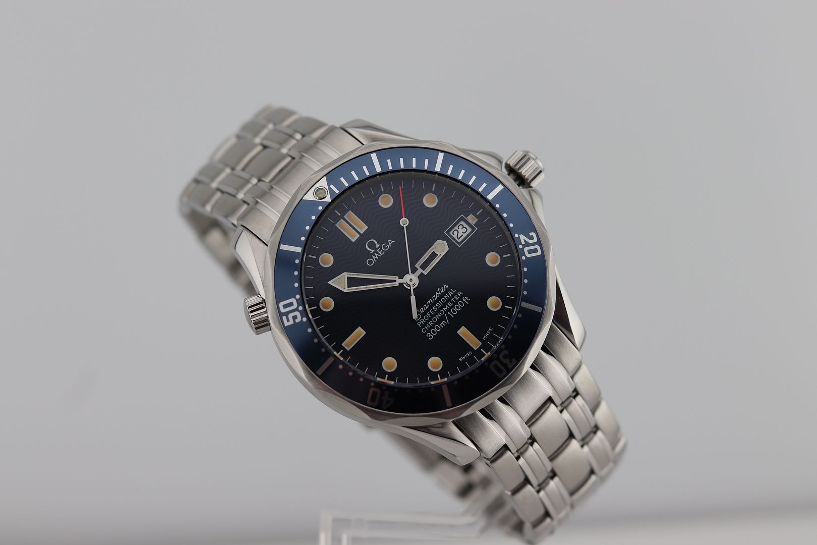 Omega Seamaster Pro 300M SMP 2531.80 Blue Wave Dial VTG OG Bond 007 Full Size 41mm Automatic w/ Box, Papers -  #3661