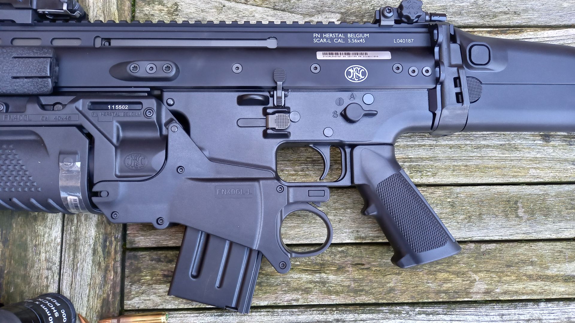 FN SCAR-L + GL40mm grenade launcher from the MECAR reference collection ...