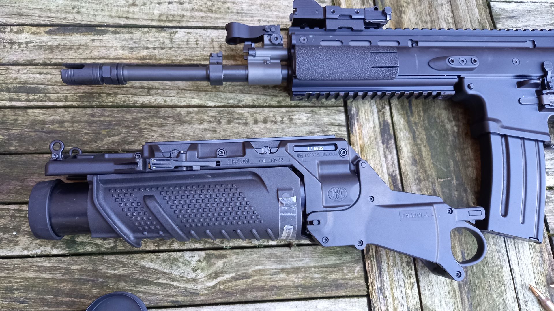 FN SCAR-L + GL40mm grenade launcher from the MECAR reference collection ...