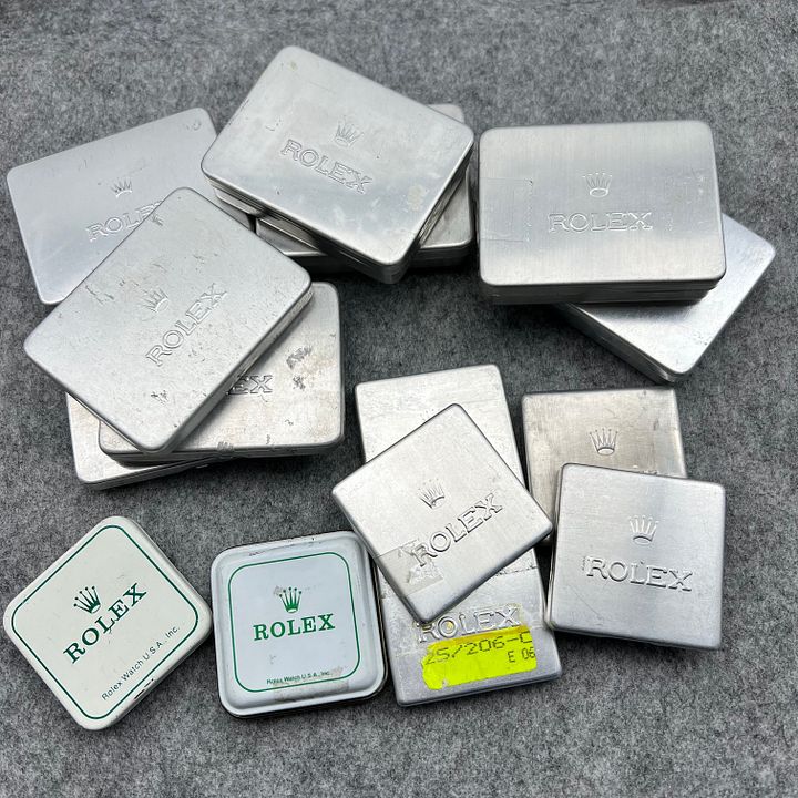FS: 15 Rolex Steel/ Alu Small Storage Boxes, Different sizes, Lot Price ...
