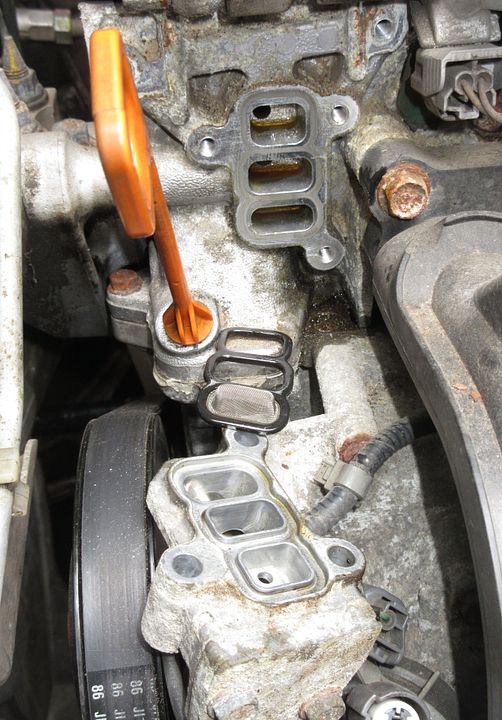 203VTEC solenoid screen cleaning