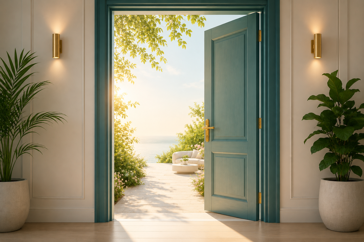 An open door representing entering The Practice