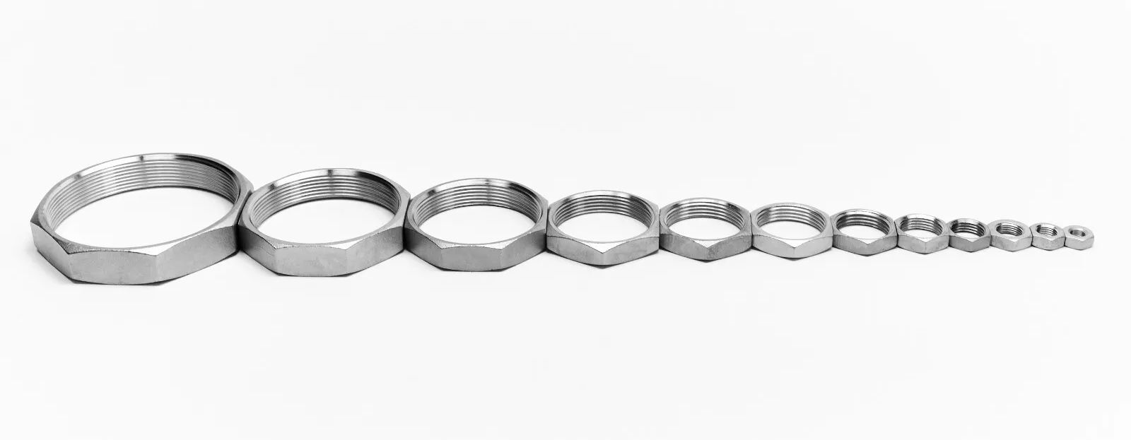 BSPP Lock Nut - 316 Stainless Steel