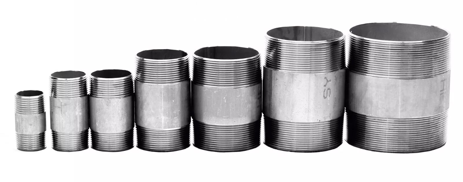 BSPT Barrel Nipple 316 Stainless Steel Threaded Pipe Fitting