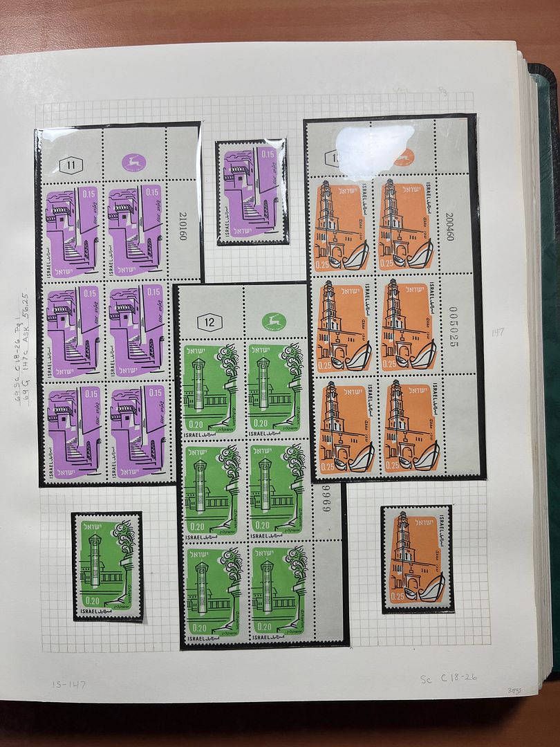 00285 Israel Plaatnummer Blokken - 16