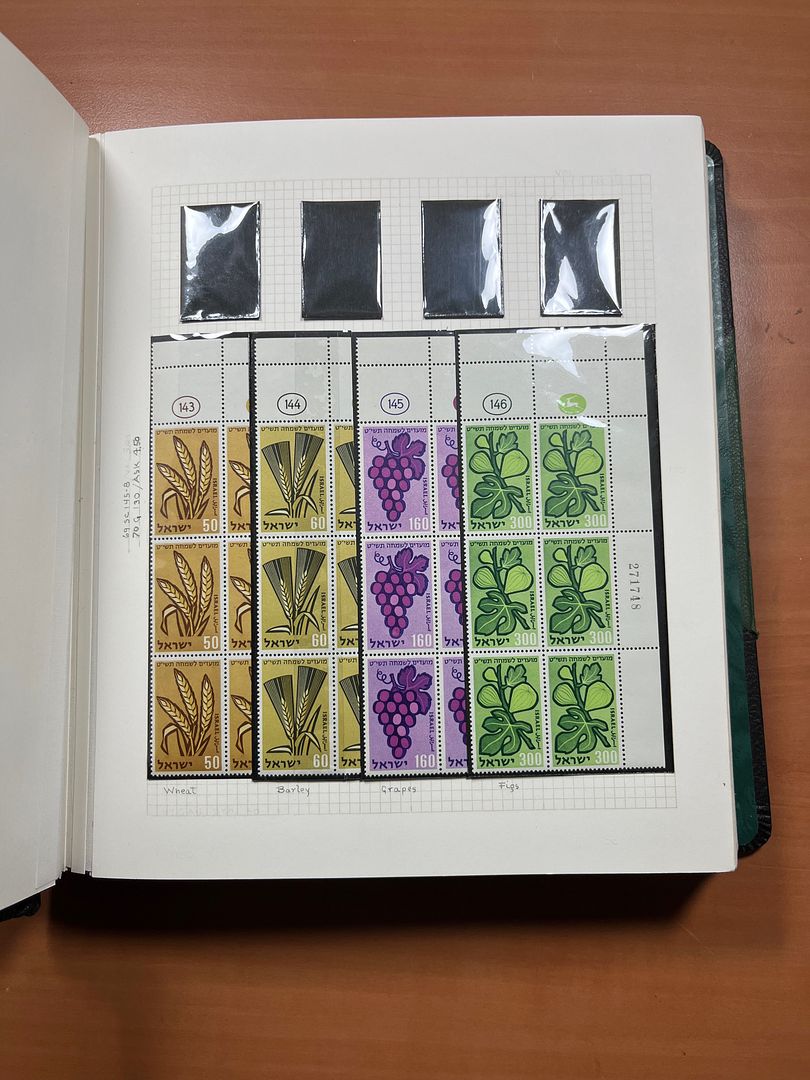 00285 Israel Plaatnummer Blokken - 5