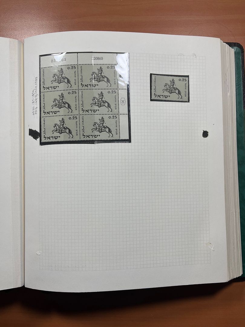 00285 Israel Plaatnummer Blokken - 23