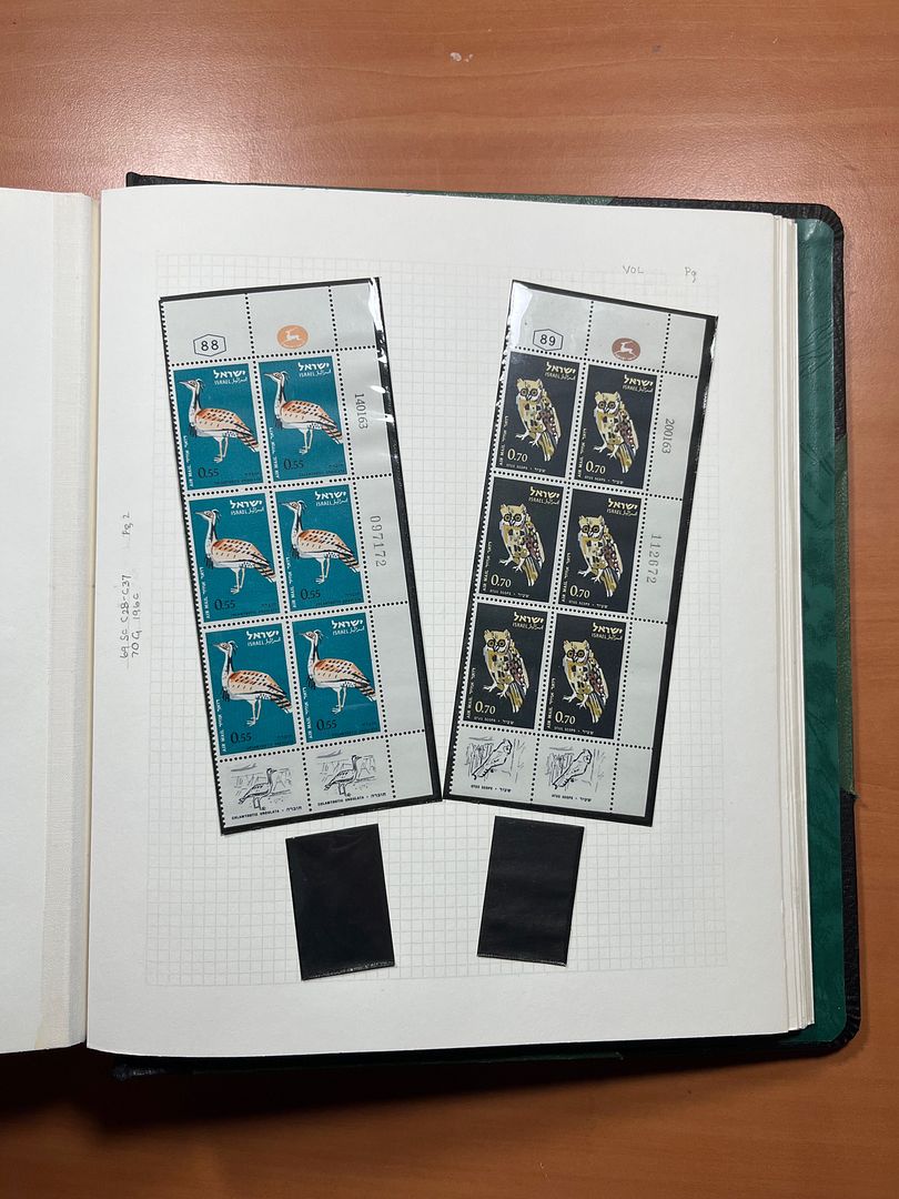00285 Israel Plaatnummer Blokken - 43