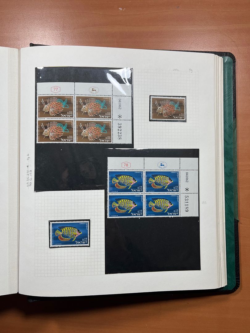 00285 Israel Plaatnummer Blokken - 40