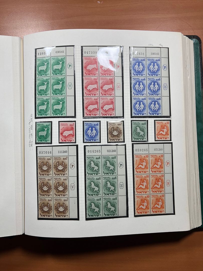 00285 Israel Plaatnummer Blokken - 24