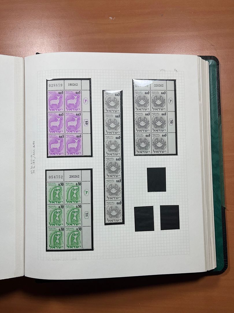 00285 Israel Plaatnummer Blokken - 33