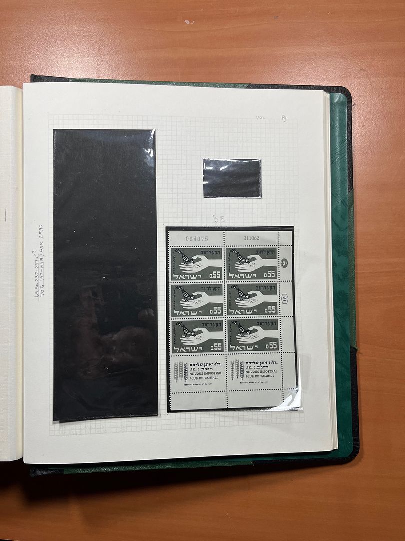 00285 Israel Plaatnummer Blokken - 46