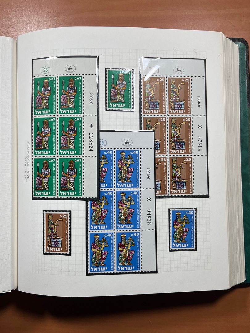 00285 Israel Plaatnummer Blokken - 21