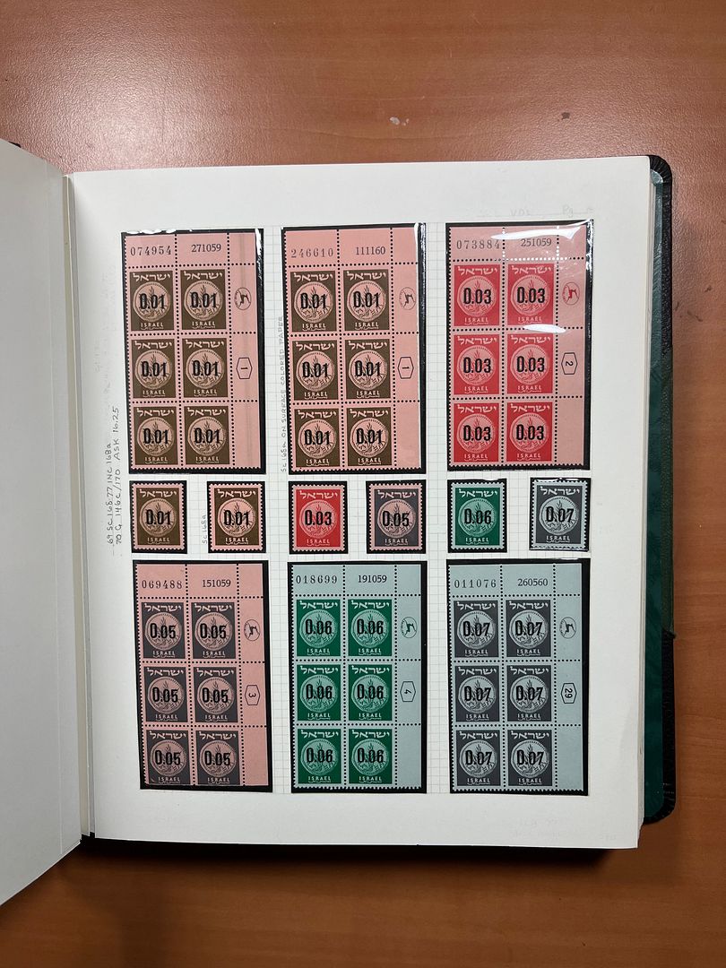 00285 Israel Plaatnummer Blokken - 14