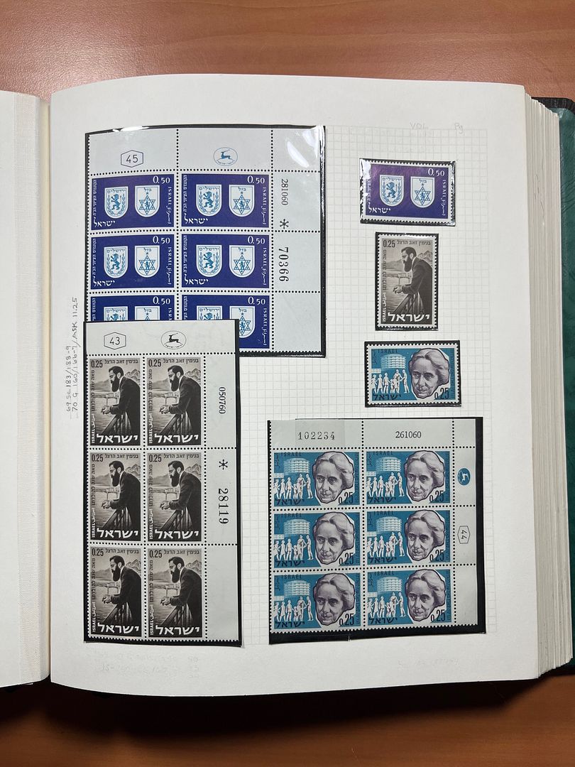 00285 Israel Plaatnummer Blokken - 22