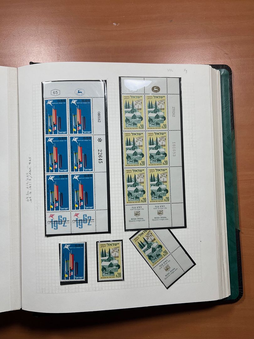 00285 Israel Plaatnummer Blokken - 36