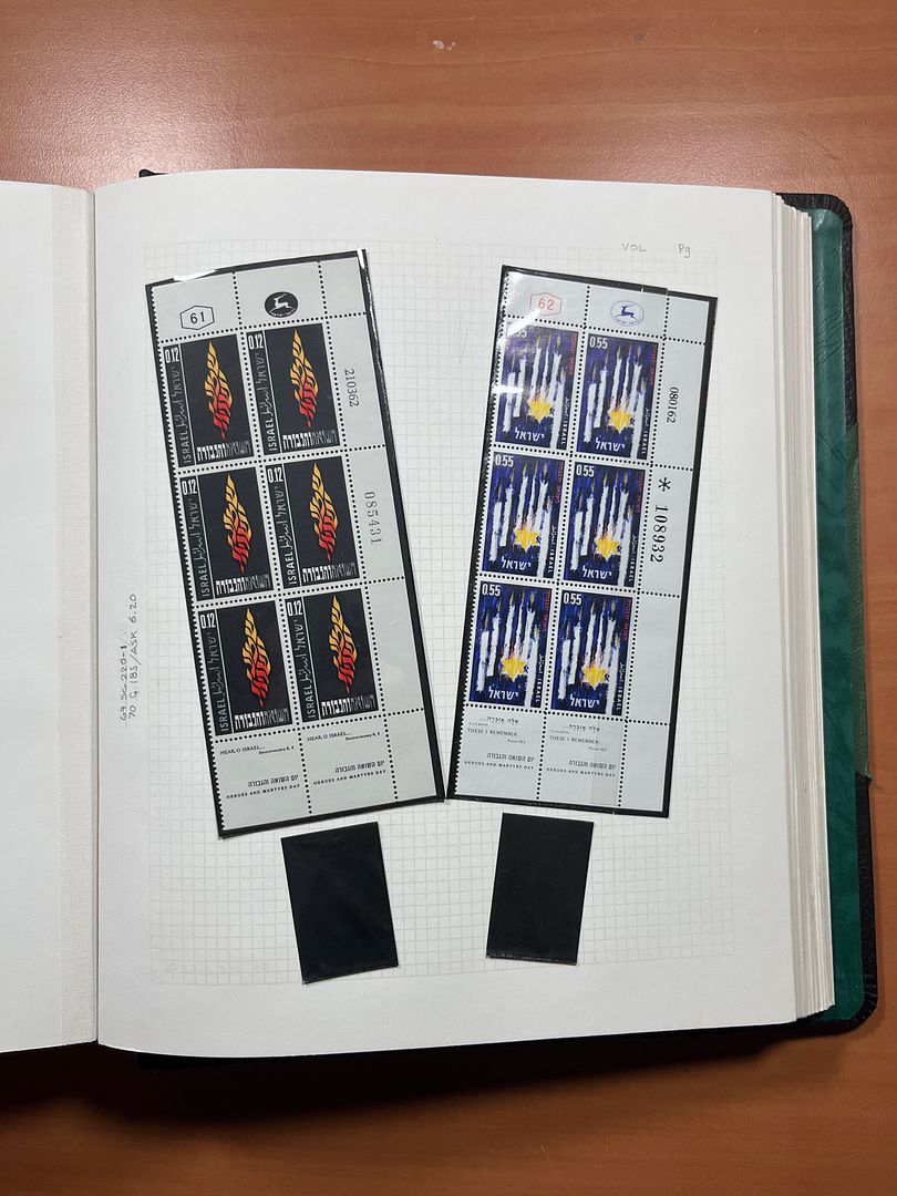 00285 Israel Plaatnummer Blokken - 35