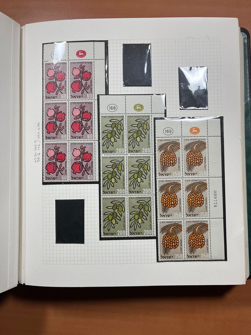 00285 Israel Plaatnummer Blokken - 12