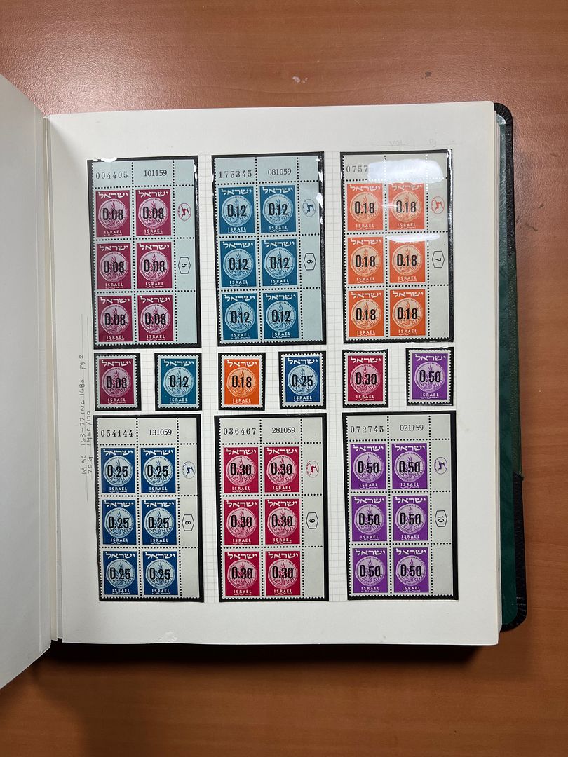 00285 Israel Plaatnummer Blokken - 15