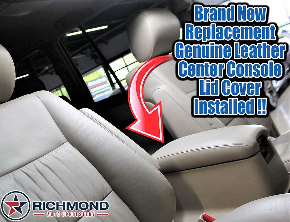 1998-2007-

Toyota-Landcruiser-Genuine-Leather-Center-Console-Lid-Cover-Tan-9