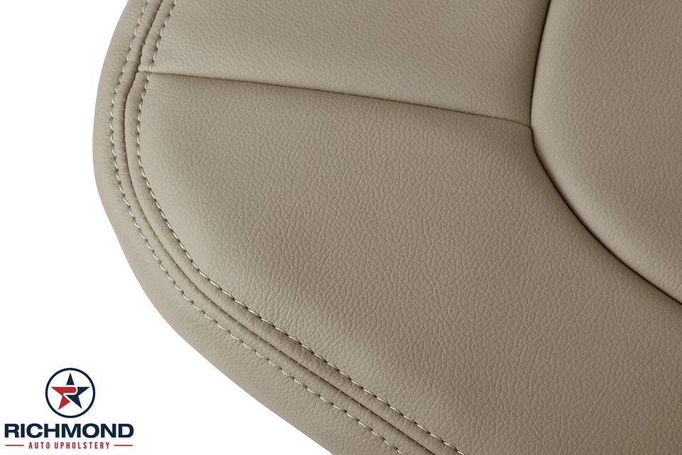 2008-2013-Cadilac-CTS-Driver-Side-Bottom-Replacement-leather-Seat-Cover-Tan-Non-Perf-14