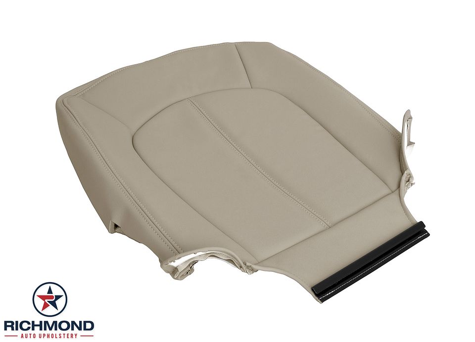 2008-2013-Cadilac-CTS-Driver-Side-Bottom-Replacement-leather-Seat-Cover-Tan-Non-Perf-3
