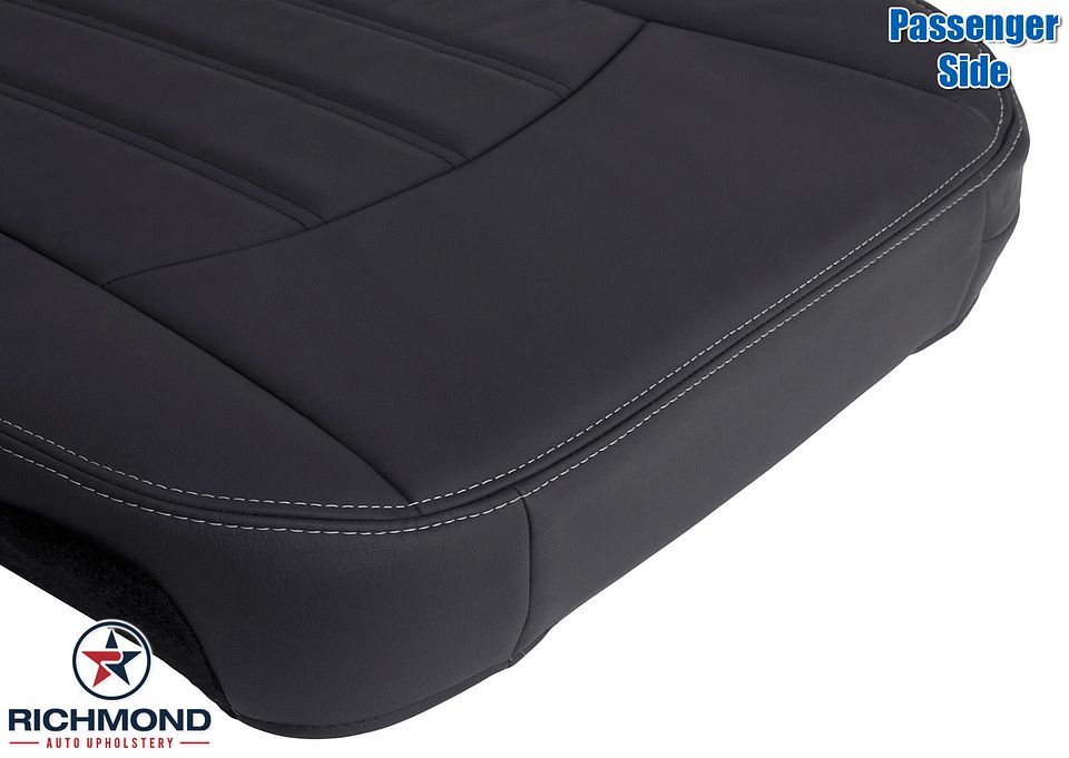 2009-2012-

Dodge-Ram-Laramie-Passenger-Side-Bottom-Replacement-Leather-Seat-Cover-Dark-Gray--Dark-Slate-10