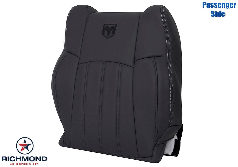 2009-2012-
Dodge-Ram-Laramie-Passenger-Side-LeanBack-Replacement-Leather-Seat-Cover-Dark-Gray--Dark-Slate-4